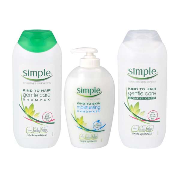 Simple Spar Set - Pflege für Haut & Haare bei Duftstoffallergie Simple Spar Set - Pflege für Haut & Haare bei Duftstoffallergie