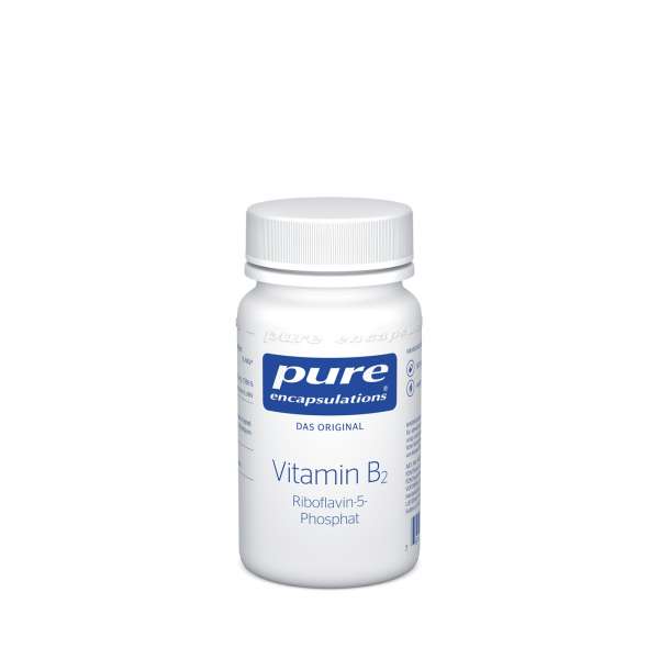 Pure Encapsulations Vitamin B2 Riboflavin in veganen Kapseln 25mg Pure Encapsulations Vitamin B2 Riboflavin in veganen Kapseln 25mg