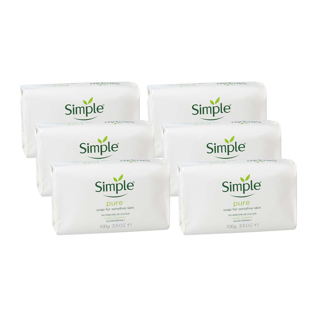 Simple Seife kaufen im günstigen Sparpack 6 x 100 g von Simple Kosmetik