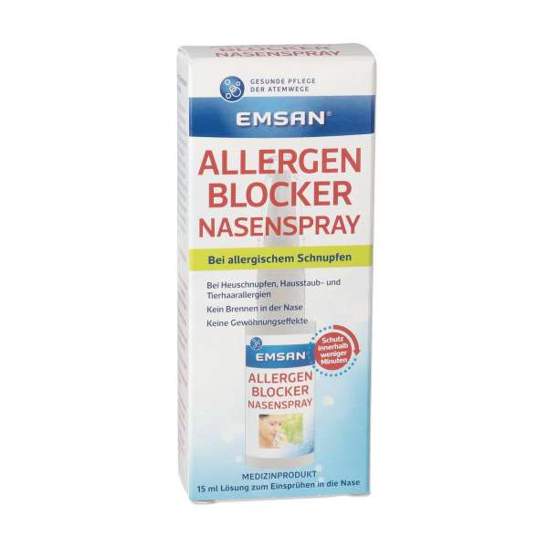 Emsan Allergenblocker - Nasenspray für Allergie & allergische Rhinitis Emsan Allergenblocker - Nasenspray für Allergie & allergische Rhinitis