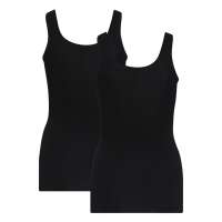 Vorschau: Comazo Feinripp Unterhemd Damen - 2er Pack in schwarz Vorschau: Comazo Feinripp Unterhemd Damen - 2er Pack in schwarz