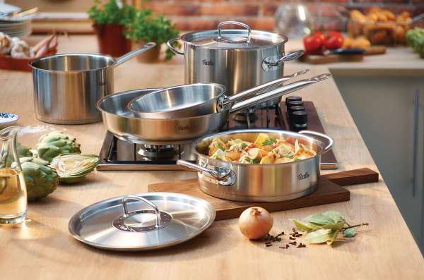 Töpfe Fissler Profi Collection - Kochtopf Edelstahl mit Deckel