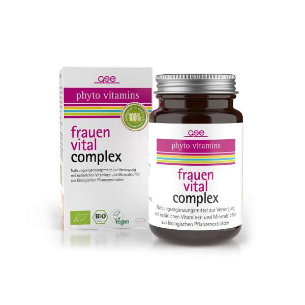 Frauen Vital Complex von GSE, in Bio Qualität - Jetzt bestellen! Frauen Vital Complex von GSE, in Bio Qualität - Jetzt bestellen!