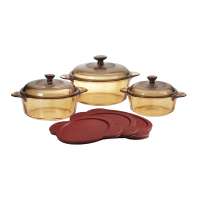 6-teiliges Topfset aus Glaskeramik von Visions