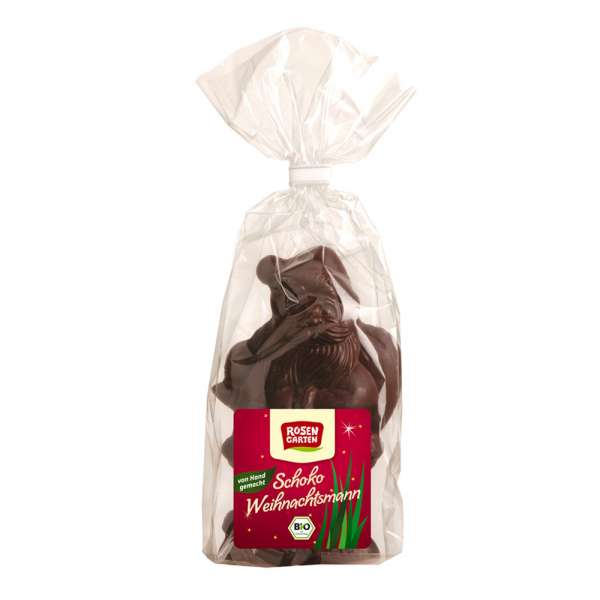 Veganer Nikolaus - aus feiner Zartbitter Schokolade - Bio Veganer Nikolaus - aus feiner Zartbitter Schokolade - Bio