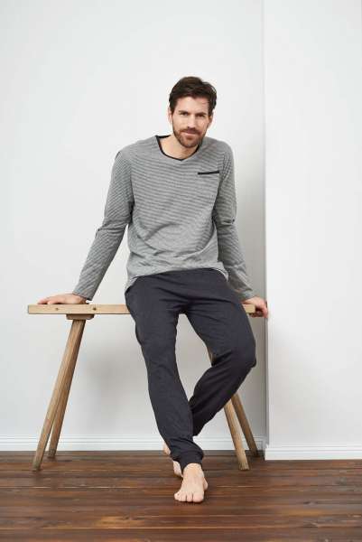 Living Crafts Baumwoll Schlafanzug Herren - kontrolliert biologisch