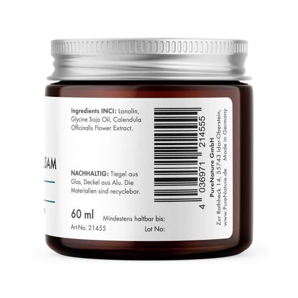 PureNature Calendula Pflegecreme - Ringelblumen Balsam