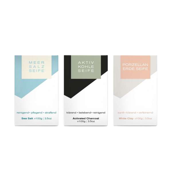Naturseifen-Set von Klar für sensible Haut Naturseifen-Set von Klar für sensible Haut