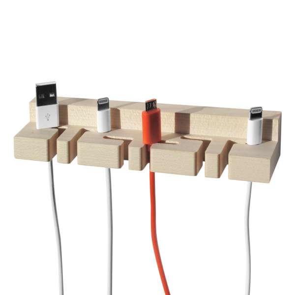 Handy Kabel Halter für Wandmontage oder Schreibtisch - Side by Side Handy Kabel Halter für Wandmontage oder Schreibtisch - Side by Side