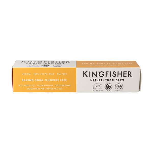 Kingfisher Bio Zahncreme mit Baking Soda für weißere Zähne