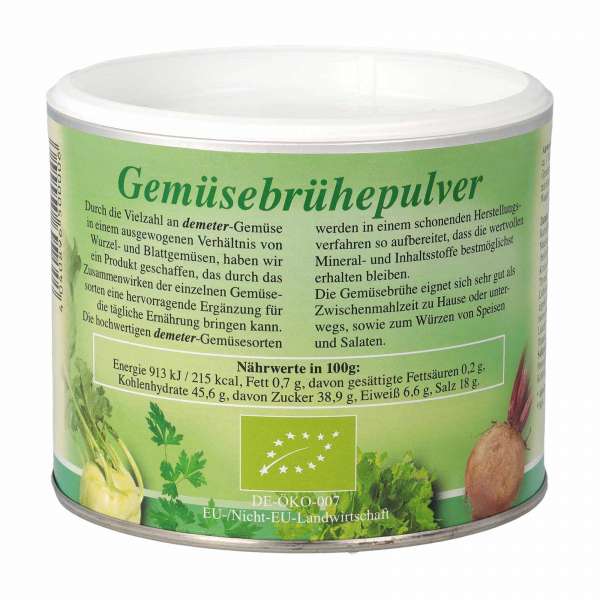 Gemüsebrühe ohne Geschmacksverstärker & Hefe, vegan