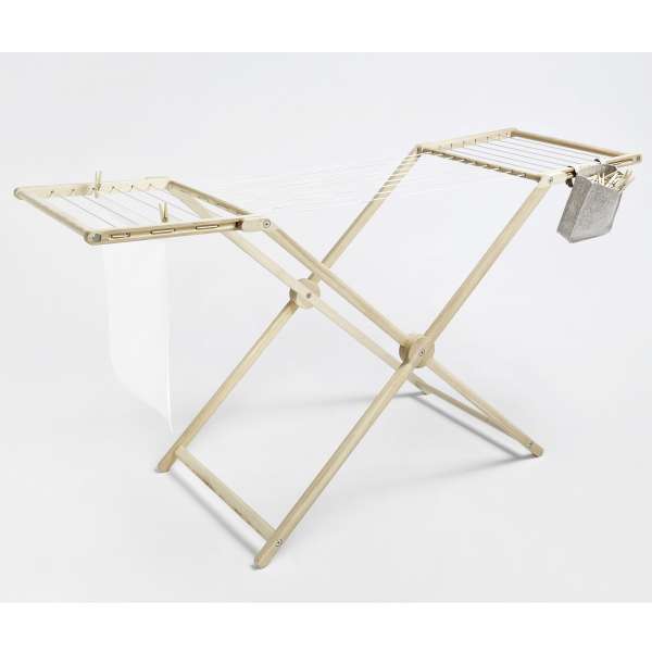 Wäscheständer aus Holz, klappbar - Side by Side Design Wäscheständer aus Holz, klappbar - Side by Side Design