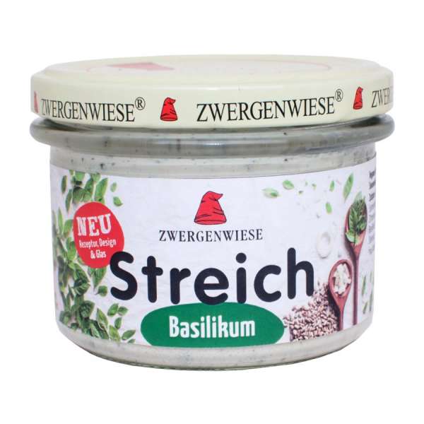 Laktosefreier Aufstrich mit Basilikum auf Weißbrot ein Genuß Laktosefreier Aufstrich mit Basilikum auf Weißbrot ein Genuß