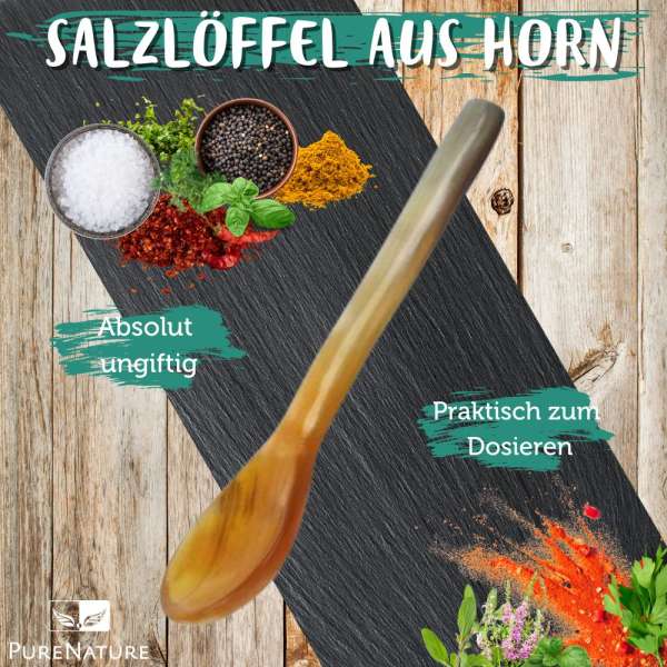 Salzlöffel aus Horn für Ihre Küche, absolut ungiftig