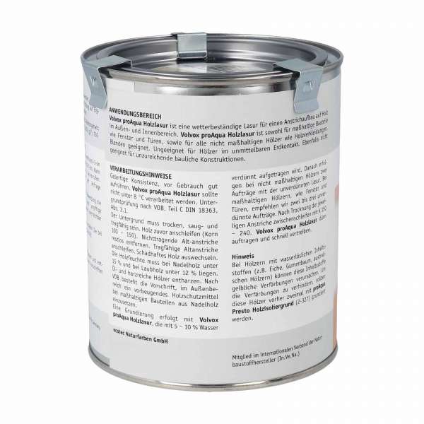 Holzlasur proAqua: Holz lasieren aussen & innen - VOC-frei